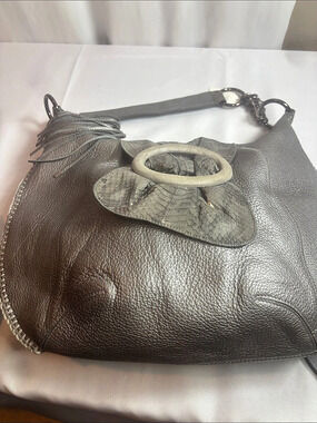 Brighton Brown & Gray Hobo Shoulder Bag
